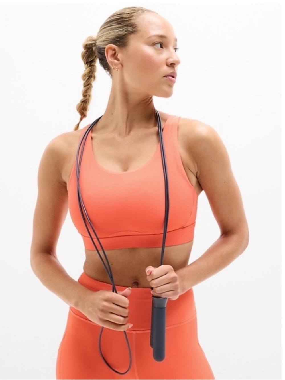 NWT ATHLETA Interval Bra D/DD+ - Orange Haze - XL